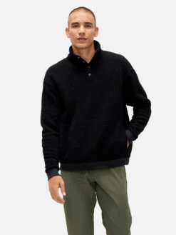 MegaFleece Snap Up -Outdoor Voices Shop 1 hero M500749 WNF BLK MegaFleece Snap Up Black 098