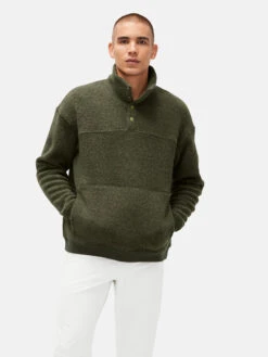 MegaFleece Snap Up -Outdoor Voices Shop 1 hero M500749 WNF VIN MegaFleece Snap Up Vine 097