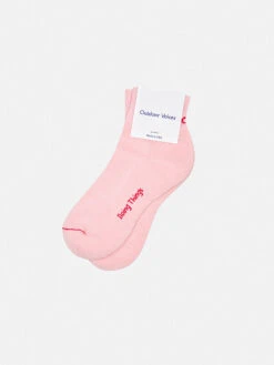Rec Ankle Socks -Outdoor Voices Shop 1 hero U601018 PCN CHB Rec Sock Single Ankle Cherry Blossom