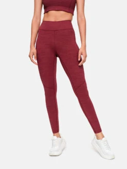 TechSweat™ Core 7/8 Legging -Outdoor Voices Shop 1 hero W100555 TSW RHB TechSweat 7 8 Leggings Rhubarb 017