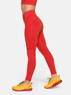 TechSweat™ Core 7/8 Legging -Outdoor Voices Shop 1 hero W100555 TSW SCR TechSweat 7 8 Leggings Scarlet 138 v1