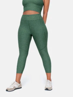 Warmup 3/4 Legging -Outdoor Voices Shop 1 hero W100939 TXC HUN 3 4 Warmup Leggings Hunter 0072