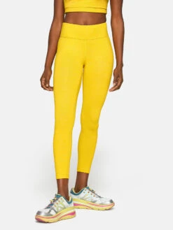 TechSweat™ Flex 7/8 Legging -Outdoor Voices Shop 1 hero W101199 TSW SUN Flex Leggings 25 Sunshine 076 V2