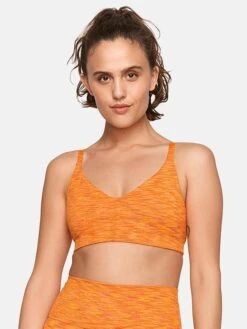 FreeForm Bralette -Outdoor Voices Shop 1 hero W200725 SDM TNG Freeform Bralette Tangerine 091 V1 cropped