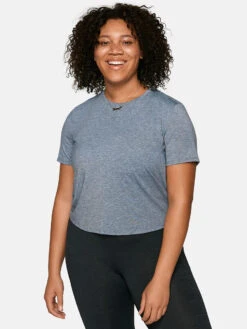 Ready Set Shortsleeve -Outdoor Voices Shop 1 hero W300440 JRS NVY Sweatee T Shirt Navy NONI 067