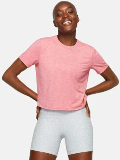 Ready Set Shortsleeve -Outdoor Voices Shop 1 hero W300440 JRS SLR Sweatee T Shirt Slate Rose 090