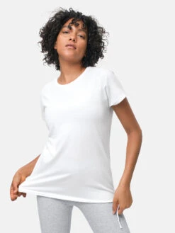 Ready Set Tie Shortsleeve -Outdoor Voices Shop 1 hero W301154 JRS WHI Sweatee Tie T Shirt White 0040 m5c6SYC