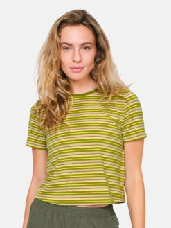 Ready Set Shortsleeve -Outdoor Voices Shop 1 hero W301319 JRS BSS Sweatee Stripe T Shirt Bonsai Stripe 0022 9e366ee7 a0de 4558 aa13 dbfe389957e1