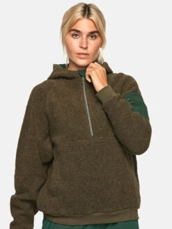 MegaFleece 1/2 Zip Hoodie -Outdoor Voices Shop 1 hero W501040 WNF VIN MegaFleece Half Zip Hoodie Vine 144