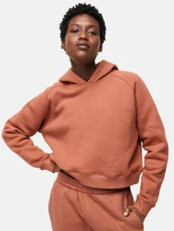 Nimbus Cropped Hoodie 19 Nimbus Cropped Hoodie -Outdoor Voices Shop 1 hero W501214 TDF SIE Nimbus Cotton Cropped Hoodie Sierra 0181