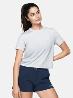 Ready Set Shortsleeve -Outdoor Voices Shop 4 hero Doing Things Tee Dove W300440 JRS DVE 065