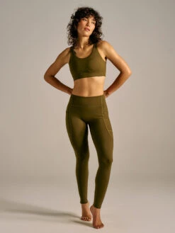 CoolForm 7/8 Legging -Outdoor Voices Shop CoolForm 7 8 Legging Dark Olive Full Body 2 5d8f4a47 205a 45c0 b20d d7be5311a4a6