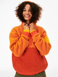 MegaFleece 1/2 Zip Hoodie -Outdoor Voices Shop Front02 W501040 WNF SUP MegaFleece Half Zip Hoodie Sunstone Paprika 186 RDJBsWf