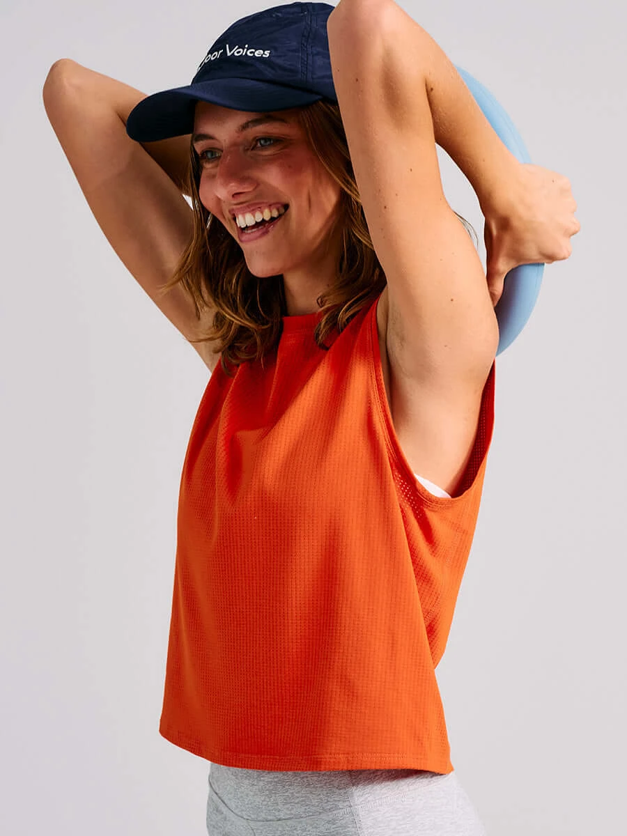 ThinkFast Mesh Cropped Muscle Tank 3 ThinkFast Mesh Cropped Muscle Tank