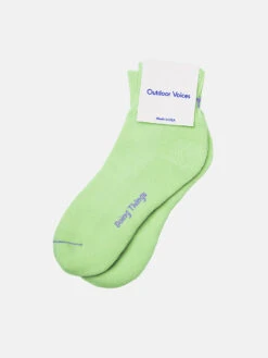 Rec Ankle Socks -Outdoor Voices Shop REC SOCK ANKLE PISTACHIO U601018 PCN PIS PACKAGING