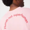 Human Not Superhuman Shortsleeve -Outdoor Voices Shop U301982 CTJ SBT Human Not Superhuman Unisex Tee Sorbet 075
