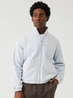 PrimoFleece Relaxed Full Zip -Outdoor Voices Shop U502008 PMF JDB PrimoFleece Zip Up Jasmine Dusty Blue CJ 012