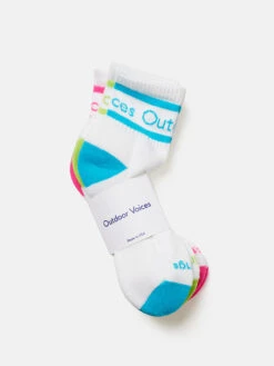 Rec Ankle Sock 3-Pack -Outdoor Voices Shop U600828 PCN AAM Rec Ankle Socks 3 Pack White Azalea White Azure White Margarita 4UqVYnr