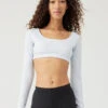 Sculpt Longsleeve Crop Top 1 Sculpt Longsleeve Crop Top -Outdoor Voices Shop W202018 SPT JSE Sculpt Longsleeve Crop Top Jasmine 302 D7tUBLl