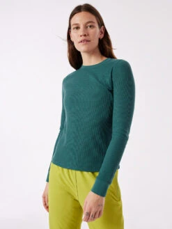 FastTrack Waffle Longseleeve -Outdoor Voices Shop W301332 SWF JAS Waffle Longsleeve Jasper Green Apple 050 JdN8ZXm