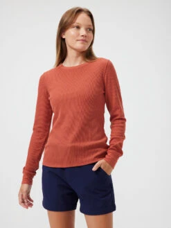 FastTrack Waffle Longseleeve -Outdoor Voices Shop W301332 SWF RSS Waffle Longsleeve Russett 081 TCuLRgD