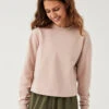 Cotton Terry Cropped Sweatshirt -Outdoor Voices Shop W301372 CTT NVA OV Cropped Crew Sweatshirt Nirvana 057 0MiaSYG
