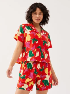 SolarCool Tourist Shirt -Outdoor Voices Shop W301700 UPF BTF SolarCool Camp Collar Butterfly 0169 OMesBkR