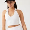 Warmup Collared Crop Top 1 Warmup Collared Crop Top -Outdoor Voices Shop W301873 TXC WHI Warmup Collared Crop Top White 098 DvQjDKe