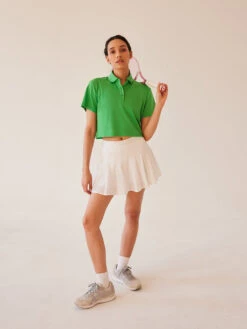 Birdie Cropped Polo -Outdoor Voices Shop W302199 DRP KYG Birdie Cropped Polo Kelly Green 156 1 sHevOUd