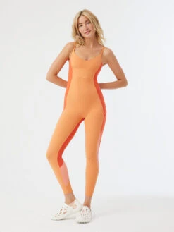 SuperForm™ Full Length Bodysuit -Outdoor Voices Shop W401604 BIT UPP Zoom Full Length Bodysuit Sunstone Paprika Peach 023 NJjhIlE