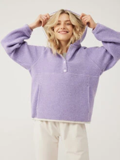 MegaFleece Snap Up Hoodie -Outdoor Voices Shop W500568 WNF PIR MegaFleece Pullover Pale Iris 1163 85SEmBb