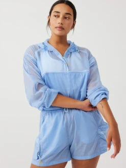 Windbreaker Pullover 12 Windbreaker Pullover -Outdoor Voices Shop W501758 RSN BUL Windbreaker Pullover Bluebell 056 2 uTWkHN1