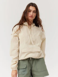 RecNylon 1/4 Zip Pullover -Outdoor Voices Shop W502125 RCN CLC RecNylon 1 4 Zip Pullover Calcite 284 1