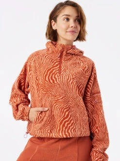 PrimoFleece 1/4 Zip Hoodie 16 PrimoFleece 1/4 Zip Hoodie -Outdoor Voices Shop W801572 PMF MLZ Fleece Womens Pullover Melon Zebra 088 BX9VrTG