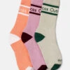 OV Club Crew Sock 3-Pack -Outdoor Voices Shop socks